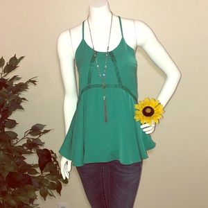 Francescas collection Annabella green sleeveless M
